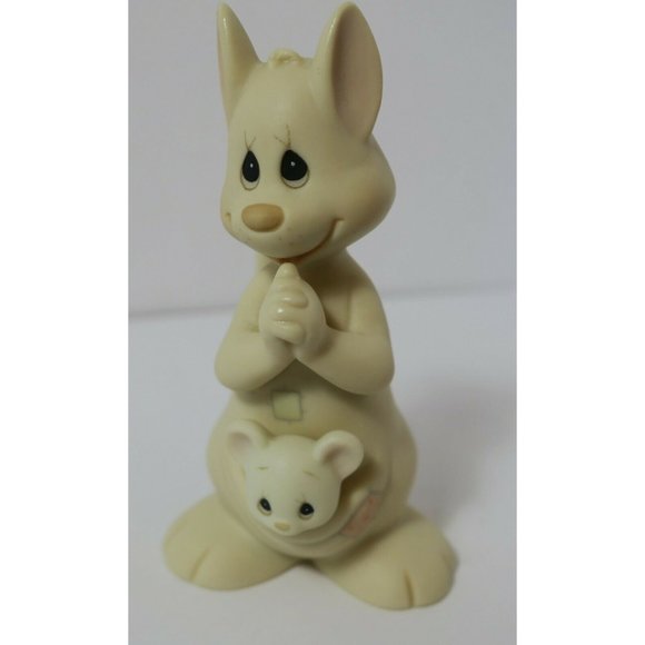 VTG 1988 Hello World! Samuel Butcher Kangaroo with baby Enesco 521175 - Picture 1 of 6